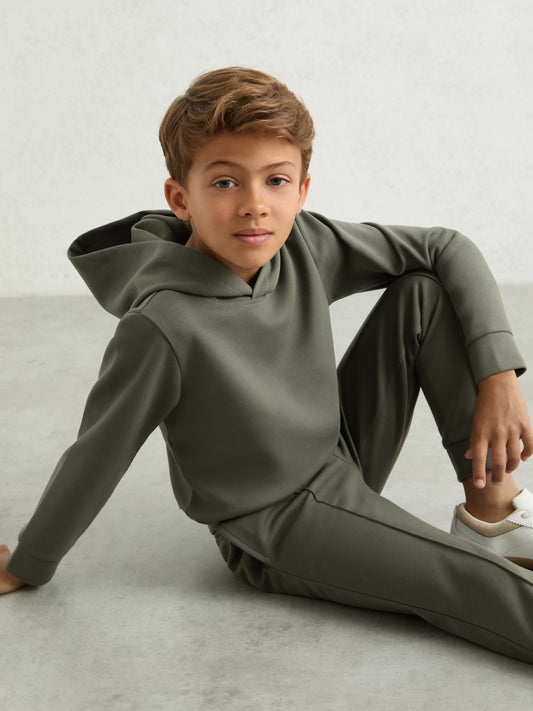 9-13 yrs Interlock Drawstring Joggers in Dark Sage | Reiss Children & Baby New
