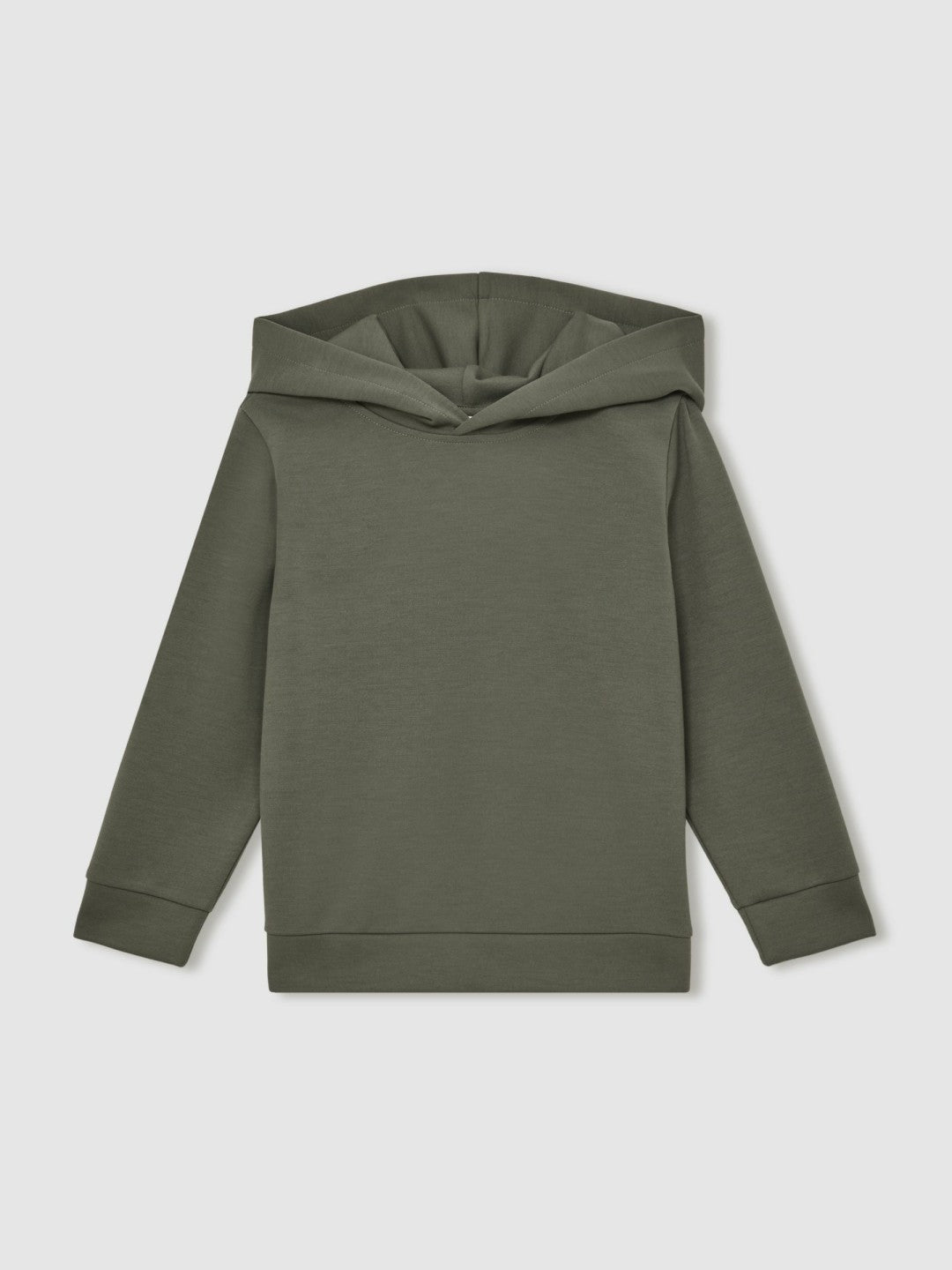 3-9 yrs Interlock Jersey Hoodie in Dark Sage | Reiss Children & Baby New