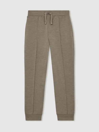 13-14 yrs Interlock Drawstring Joggers in Taupe Brown | Reiss Children & Baby Premium