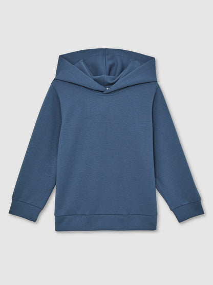 Interlock Jersey Hoodie in Ocean Blue | Reiss Children & Baby Popular