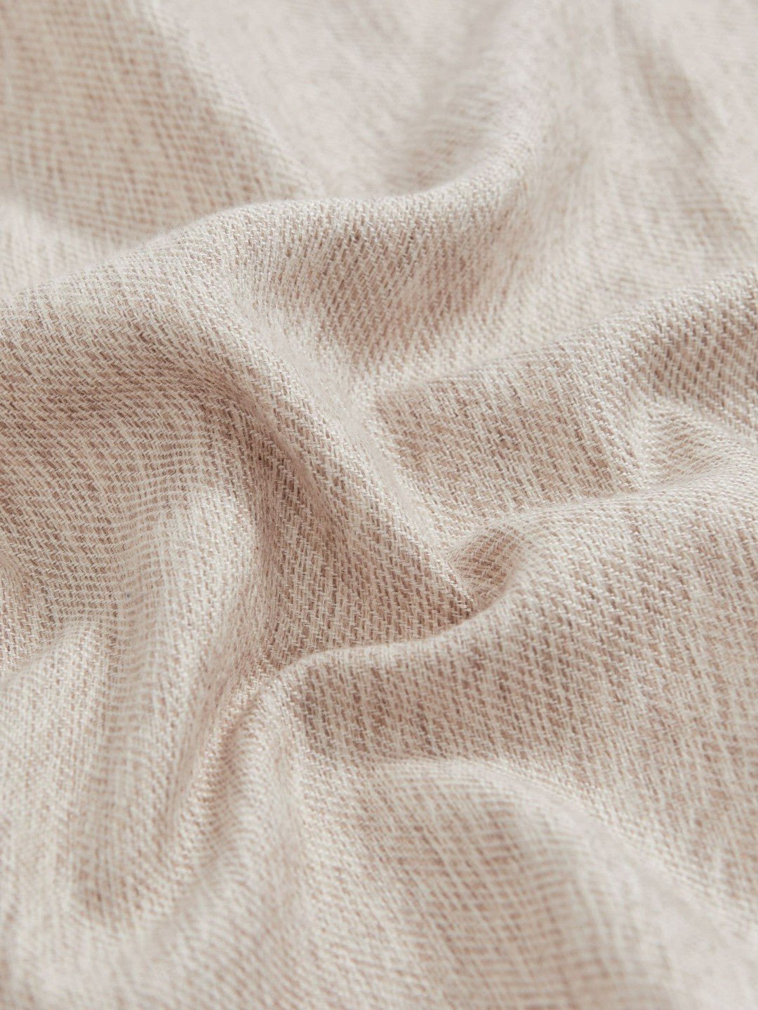 Wool Silk Textured Pocket Square in Oatmeal | Reiss Men Premium