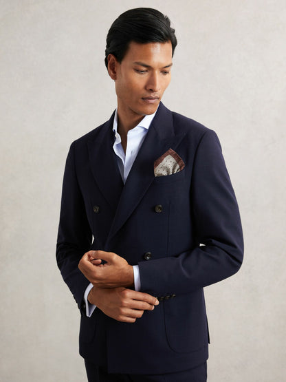 Pocket Squares in Grey Melange | Reiss Men Recommended