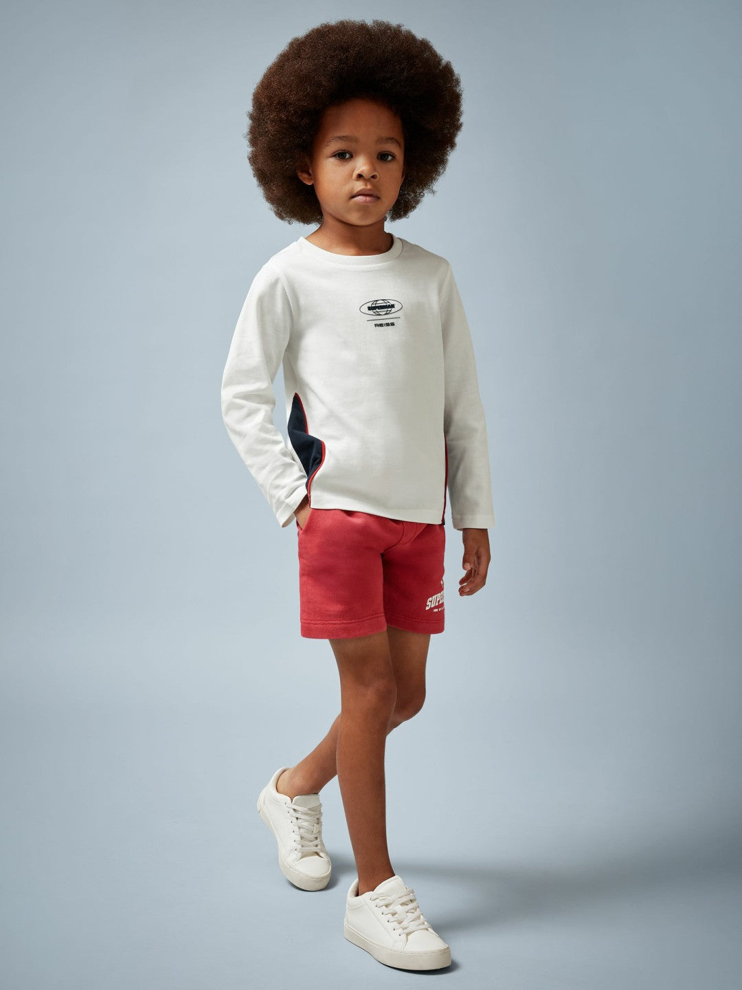 3-9 yrs Superman Cotton Logo T-Shirt in White | Reiss Children & Baby Featured