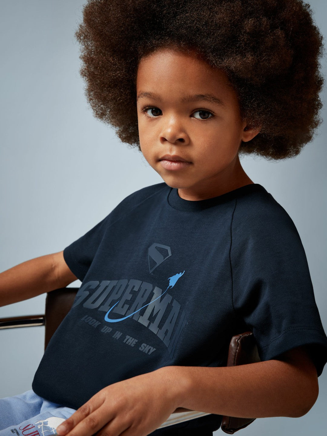 13-14 yrs Superman Raglan Logo T-Shirt in Navy Blue | Reiss Children & Baby New