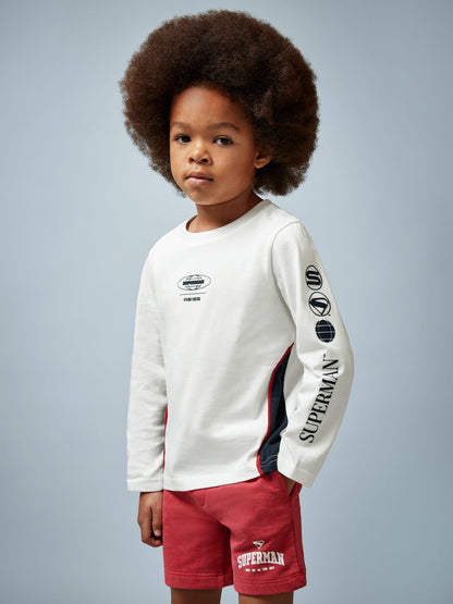13-14 yrs Superman Cotton Logo T-Shirt in White | Reiss Children & Baby Best Seller