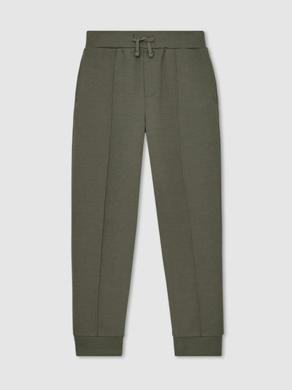 13-14 yrs Interlock Drawstring Joggers in Dark Sage | Reiss Children & Baby Exclusive