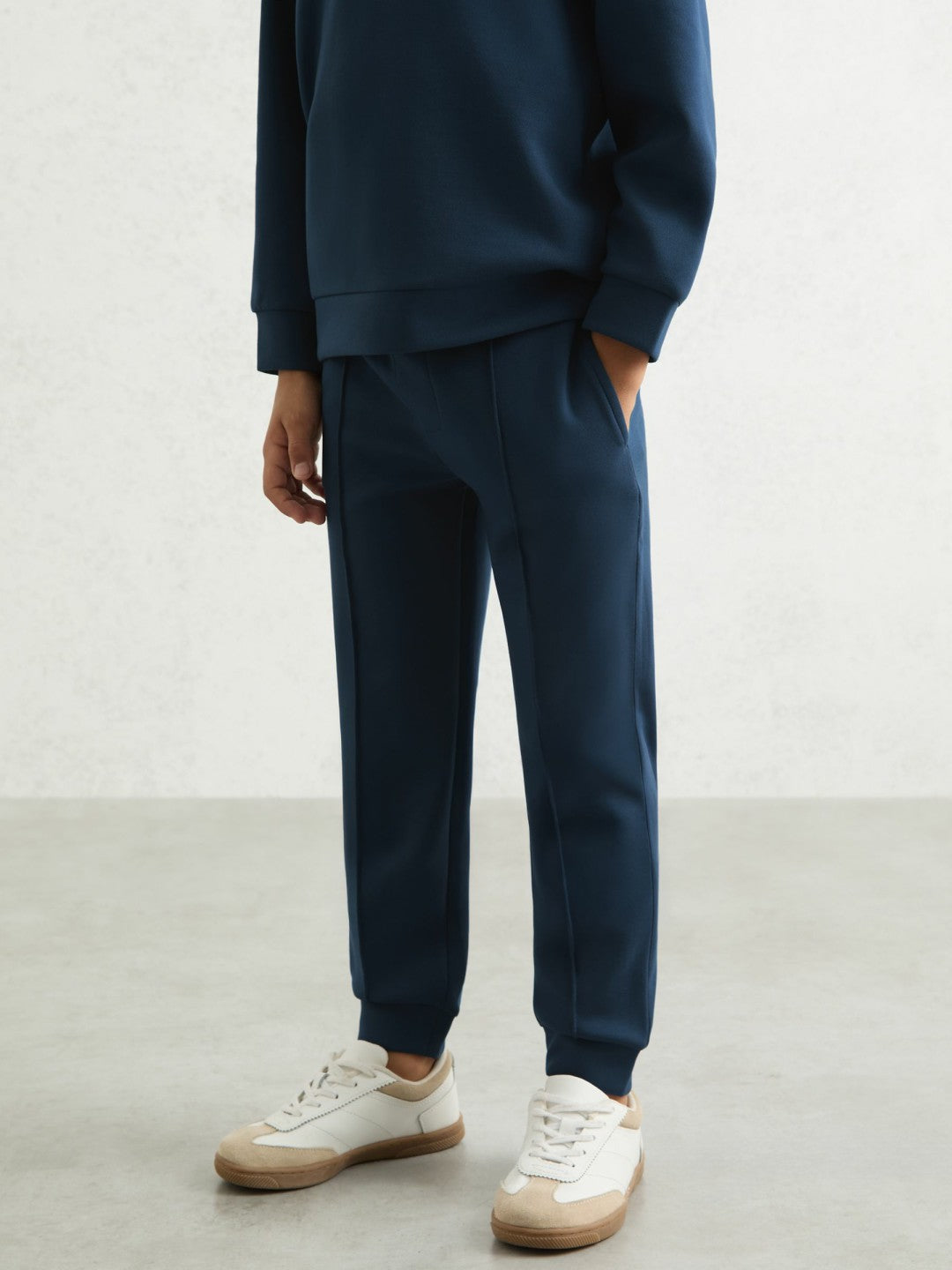 13-14 yrs Interlock Drawstring Joggers in Ocean Blue | Reiss Children & Baby Recommended