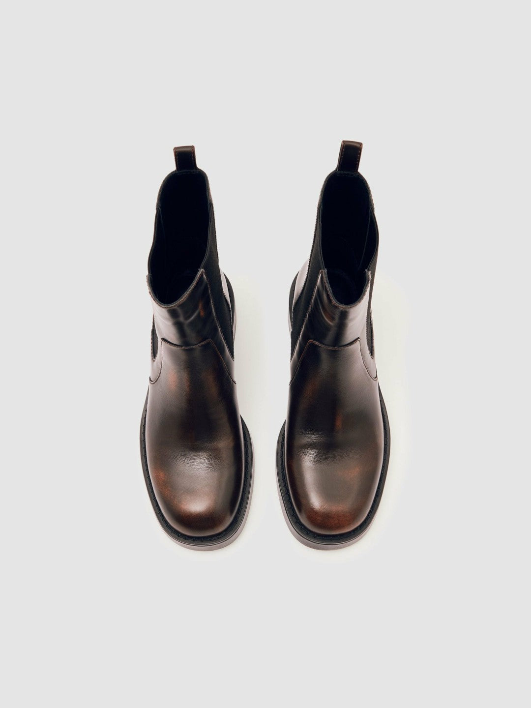 Leather Chelsea Boots in Brown | Reiss Women Signature