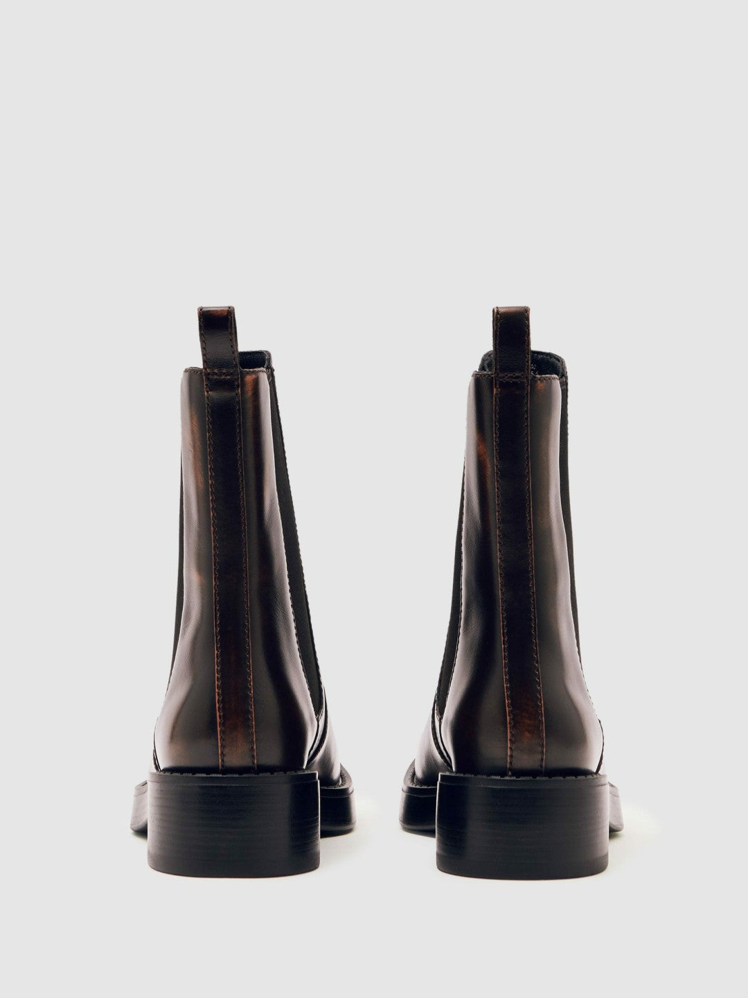 Leather Chelsea Boots in Brown | Reiss Women Signature