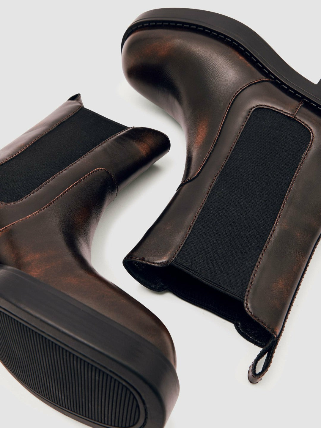 Leather Chelsea Boots in Brown | Reiss Women Signature