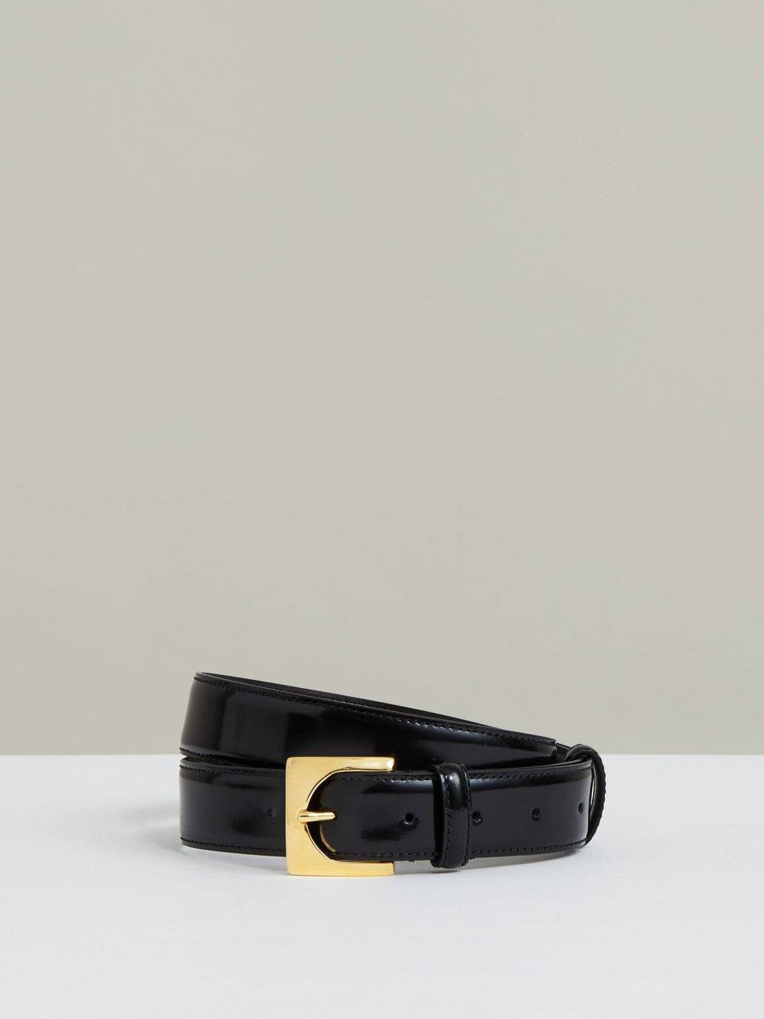 Suede Square Buckle Belt in Black | Reiss Women Best Seller