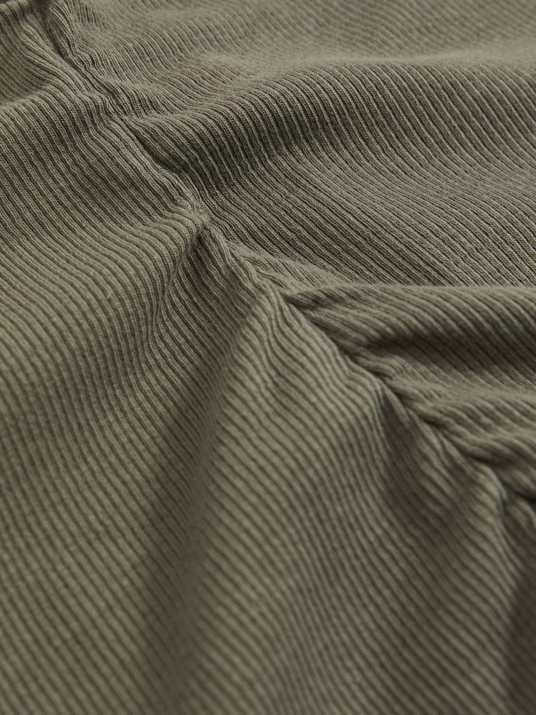 Ribbed Ruched Waist Vest in Khaki Green | Reiss Women Popular