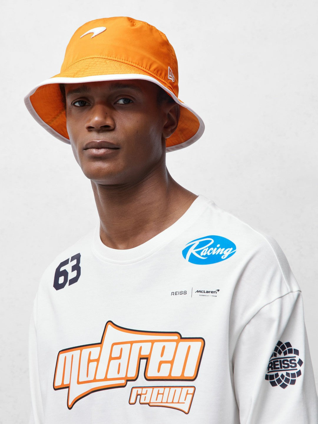 Hat in Papaya Orange | Reiss Men Recommended