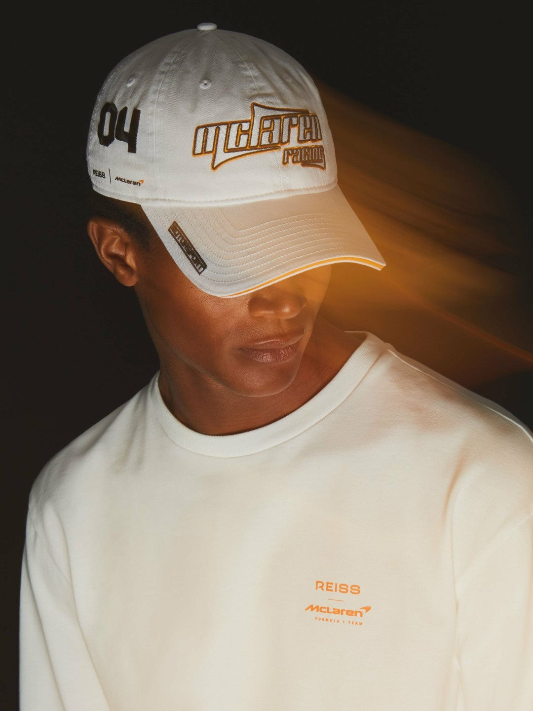 McLaren Racing Heritage Cap Unisex Fit in White | Reiss Men Trending
