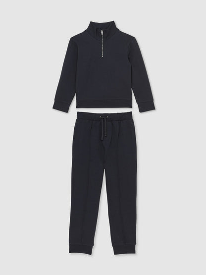 3-9 yrs Interlock Sweatshirt and Trousers Set in Navy Blue | Reiss Children & Baby Best Seller