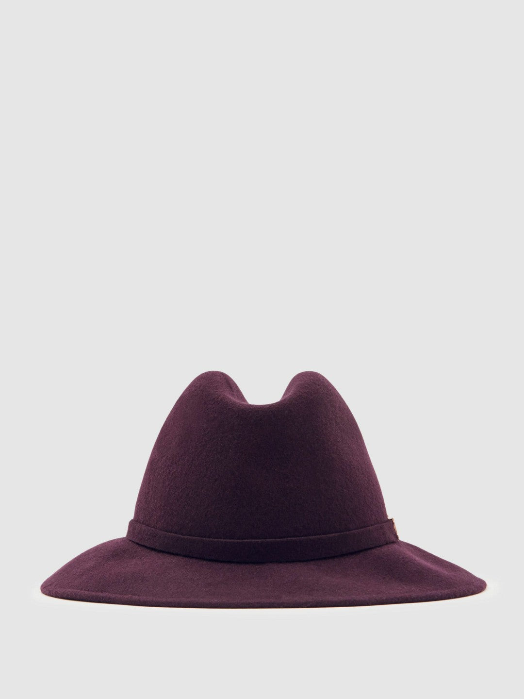 Wool Fedora Hat in Burgundy | Reiss Women Signature