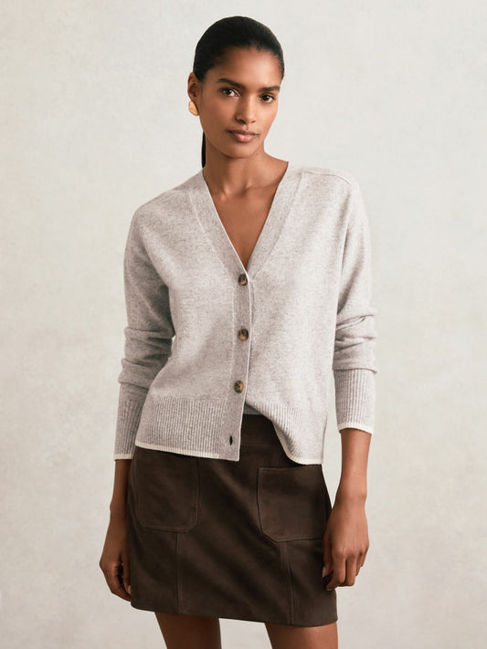 Mini Suede Patch Pocket Skirt in Chocolate Brown | Reiss Women Signature