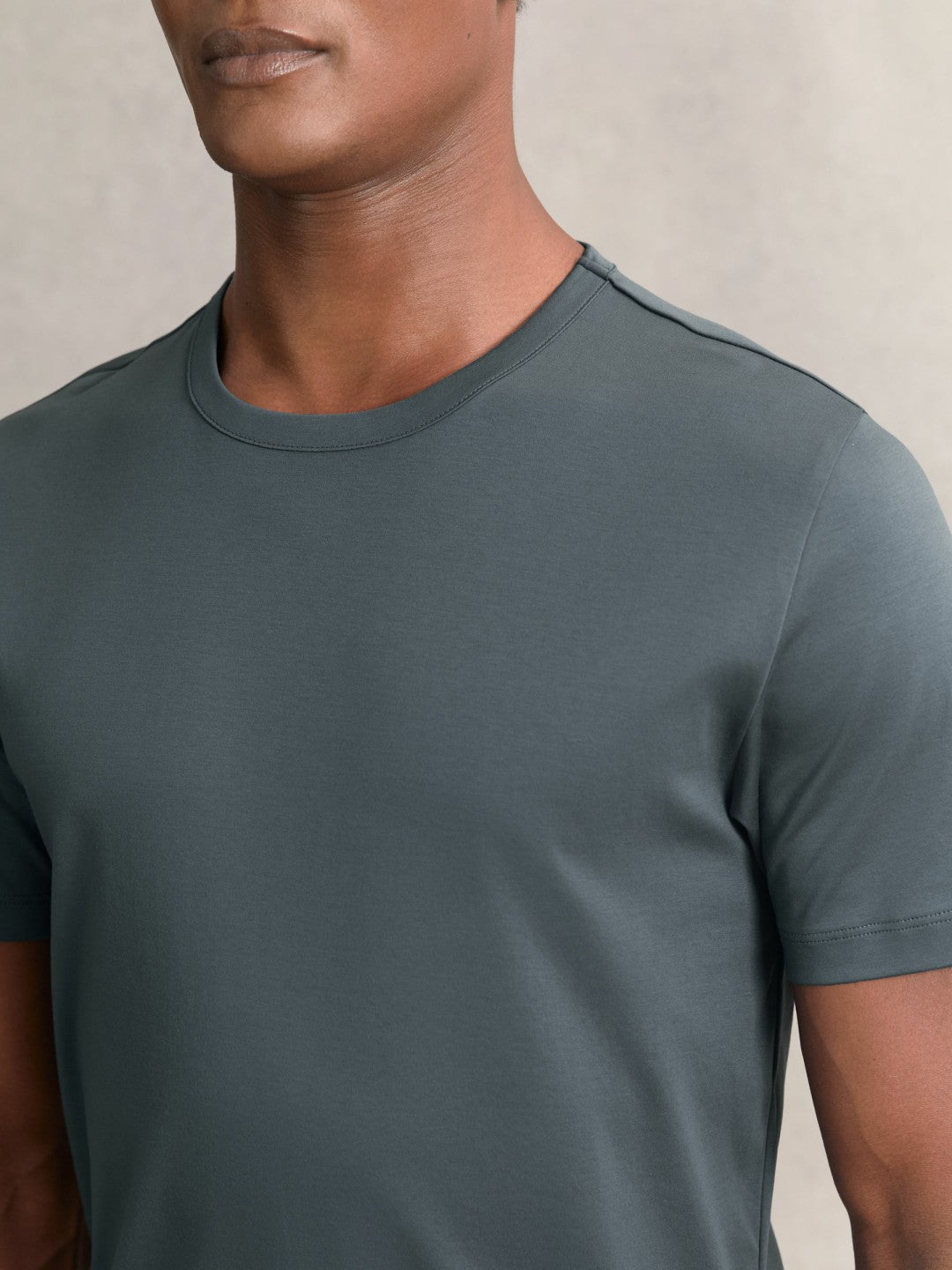 Airwater-Cotton Crew-Neck T-Shirt in Airforce Blue | Reiss Men Recommended