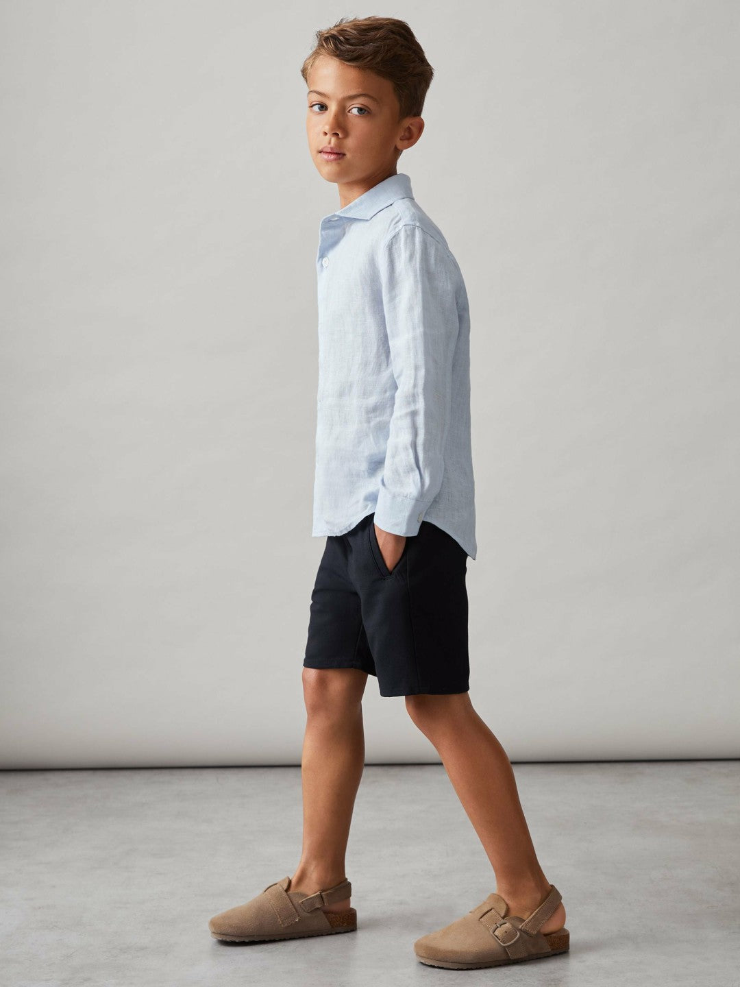 3-9 yrs Relaxed Drawstring Shorts in Navy | Reiss Children & Baby Premium