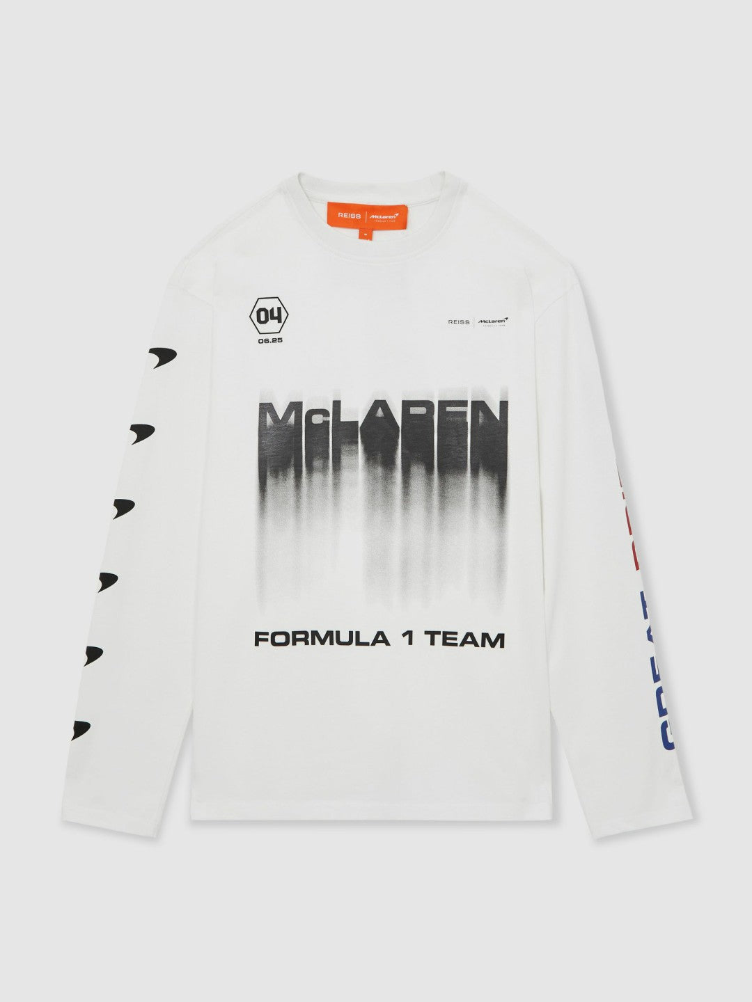 McLaren F1 Team British GP T-Shirt Unisex Fit in White | Reiss Men New