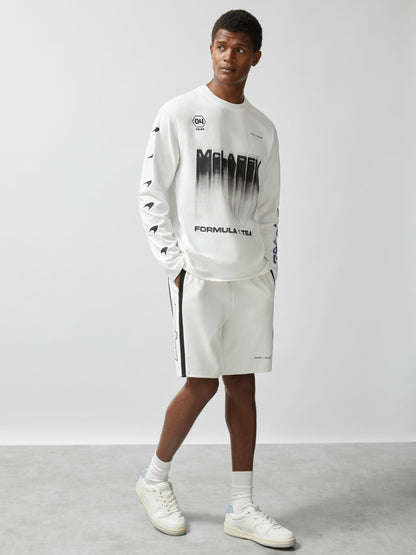 McLaren F1 Team British GP T-Shirt Unisex Fit in White | Reiss Men New