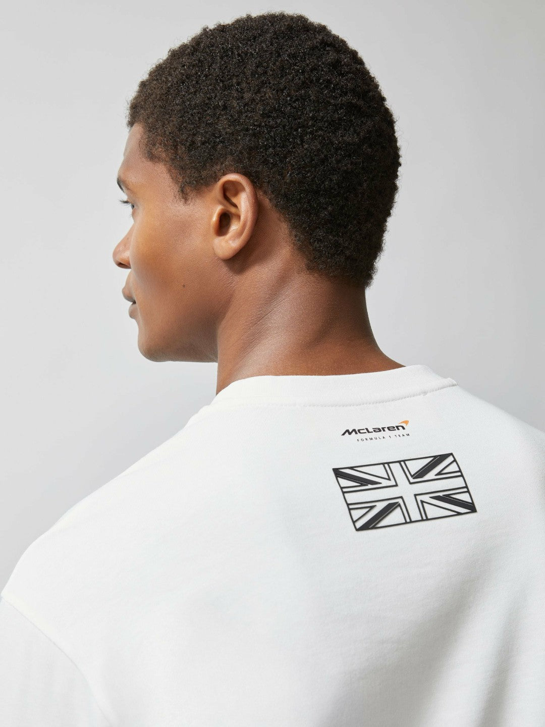 McLaren F1 Team British GP T-Shirt Unisex Fit in White | Reiss Men New
