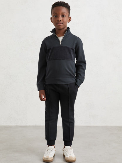 3-9 yrs Interlock Drawstring Joggers in Navy Blue | Reiss Children & Baby Best Seller