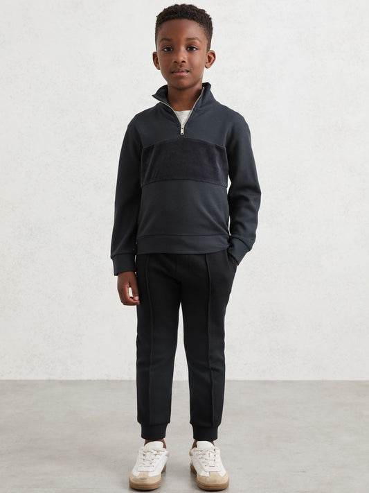3-9 yrs Interlock Drawstring Joggers in Navy Blue | Reiss Children & Baby Best Seller