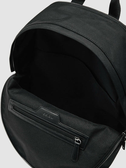 Woven Zipped Backpack in Black | Reiss Men Best Seller