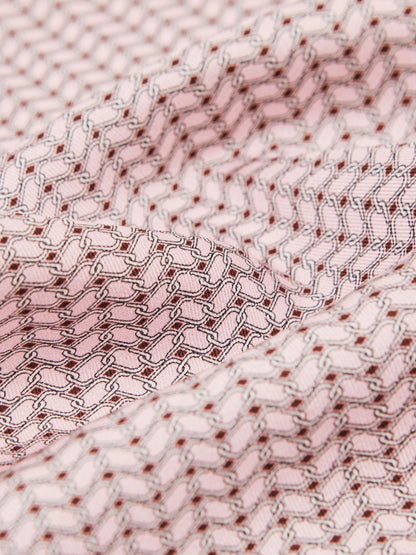 Geo Chain Detail Pocket Square in Soft Pink | Reiss Men Recommended