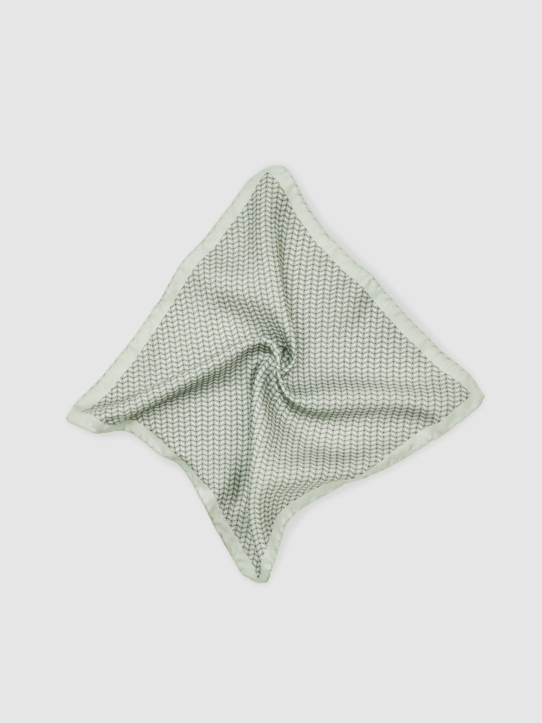 Geo Chain Detail Pocket Square in Sage | Reiss Men Trending