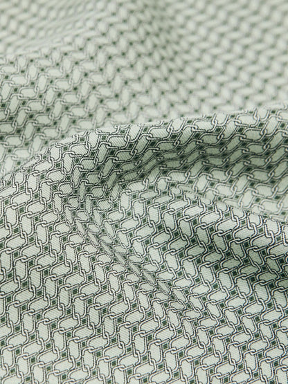 Geo Chain Detail Pocket Square in Sage | Reiss Men Trending