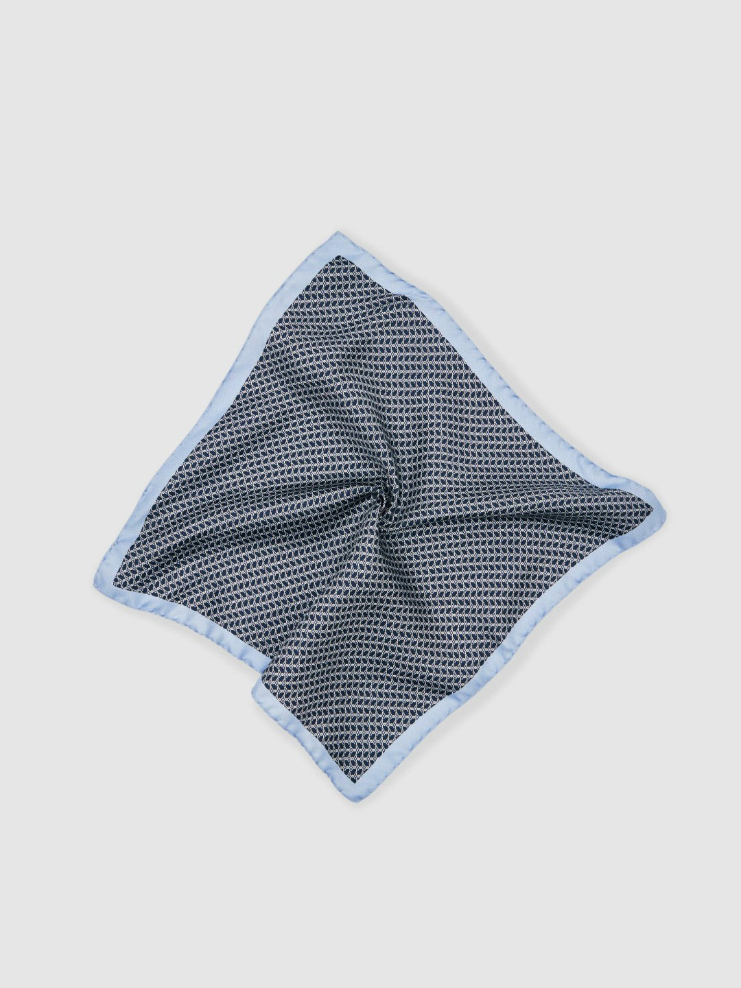 Geo Chain Detail Pocket Square in Navy | Reiss Men Premium