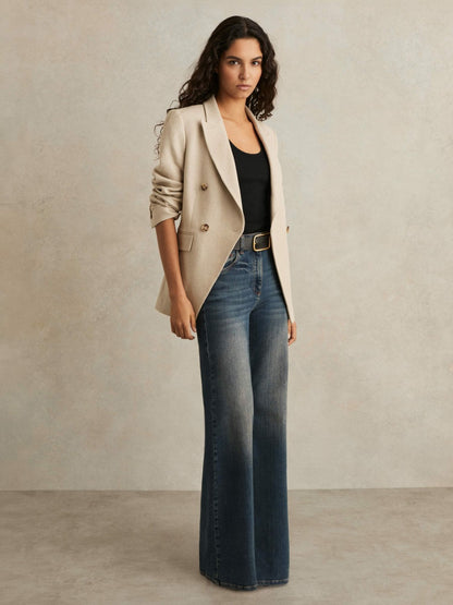 Stretch-Cotton Ribbed Vest in Black | Reiss Women Featured