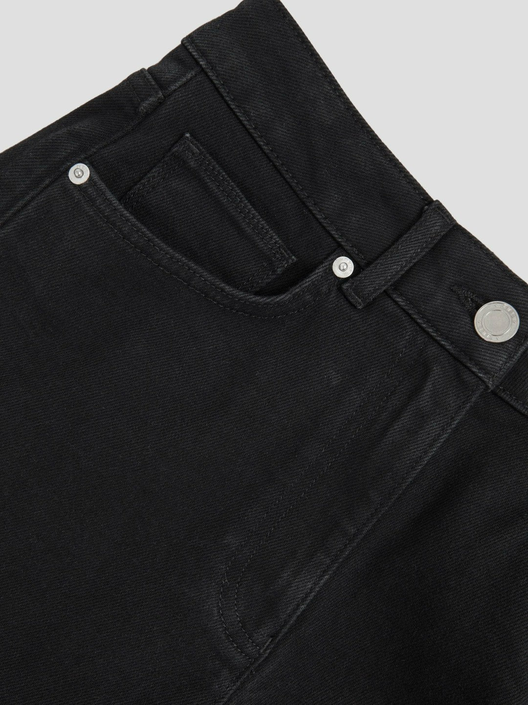 Petite Mid Rise Straight Leg Jeans in Black | Reiss Women New