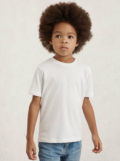 9-13 yrs Crew Neck T-Shirt in White | Reiss Children & Baby Featured