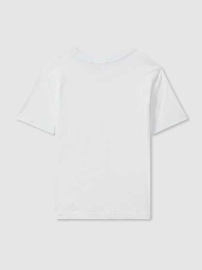9-13 yrs Crew Neck T-Shirt in White | Reiss Children & Baby Featured