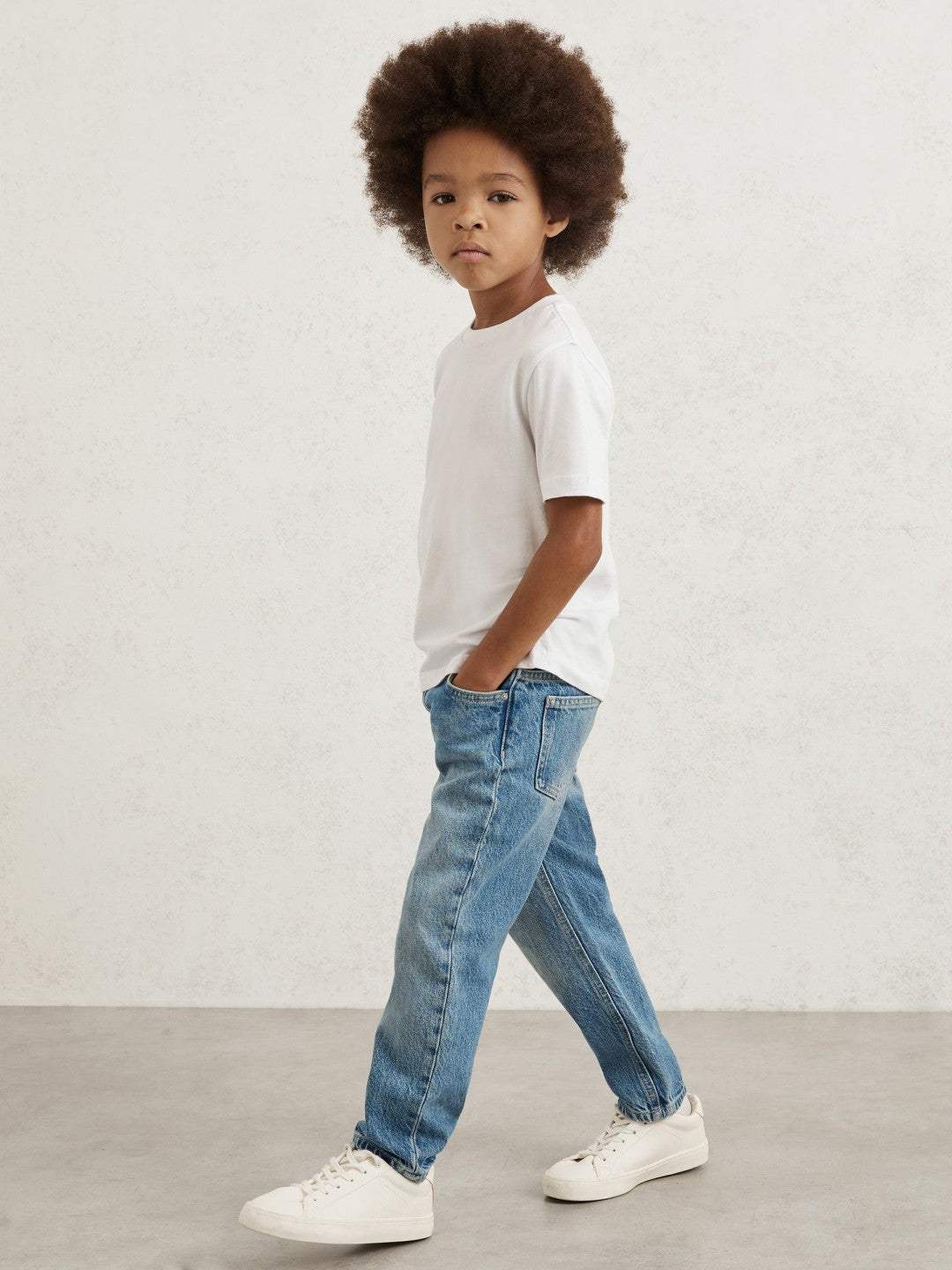 9-13 yrs Crew Neck T-Shirt in White | Reiss Children & Baby Featured