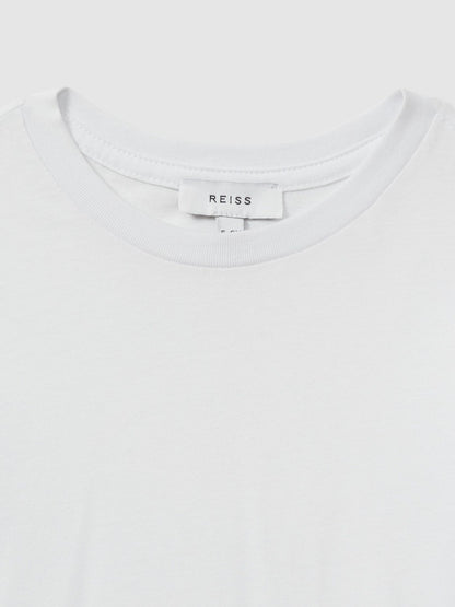 9-13 yrs Crew Neck T-Shirt in White | Reiss Children & Baby Featured
