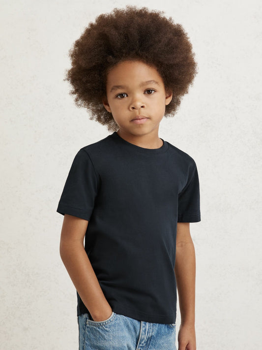9-13 yrs Crew Neck T-Shirt in Navy | Reiss Children & Baby Best Seller