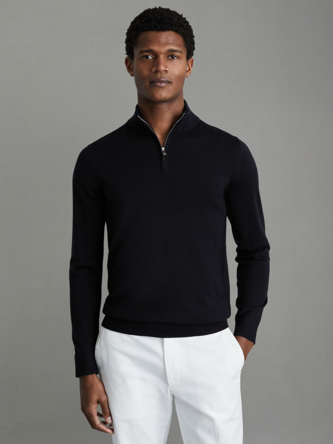 Pack of Two Merino Wool Jumpers in Navy | Reiss Men Recommended