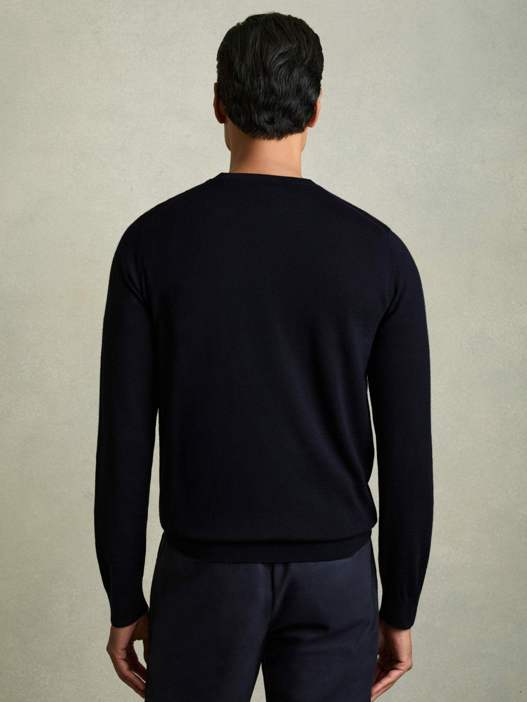 Pack of Two Merino Wool Jumpers in Navy | Reiss Men Recommended