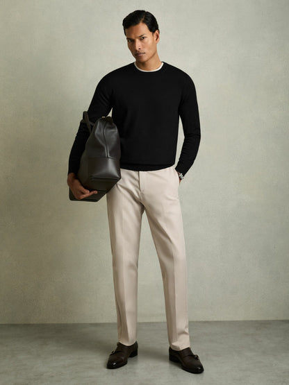 Pack of Two Merino Wool Jumpers in Black | Reiss Men Recommended