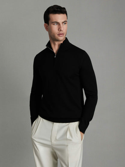 Pack of Two Merino Wool Jumpers in Black | Reiss Men Recommended