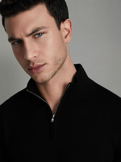 Pack of Two Merino Wool Jumpers in Black | Reiss Men Recommended