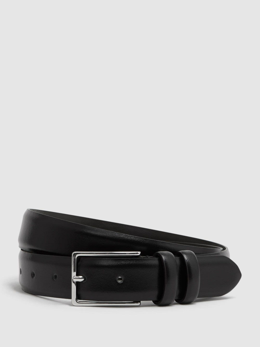 Smooth Leather Belt in Black | Reiss Men Best Seller