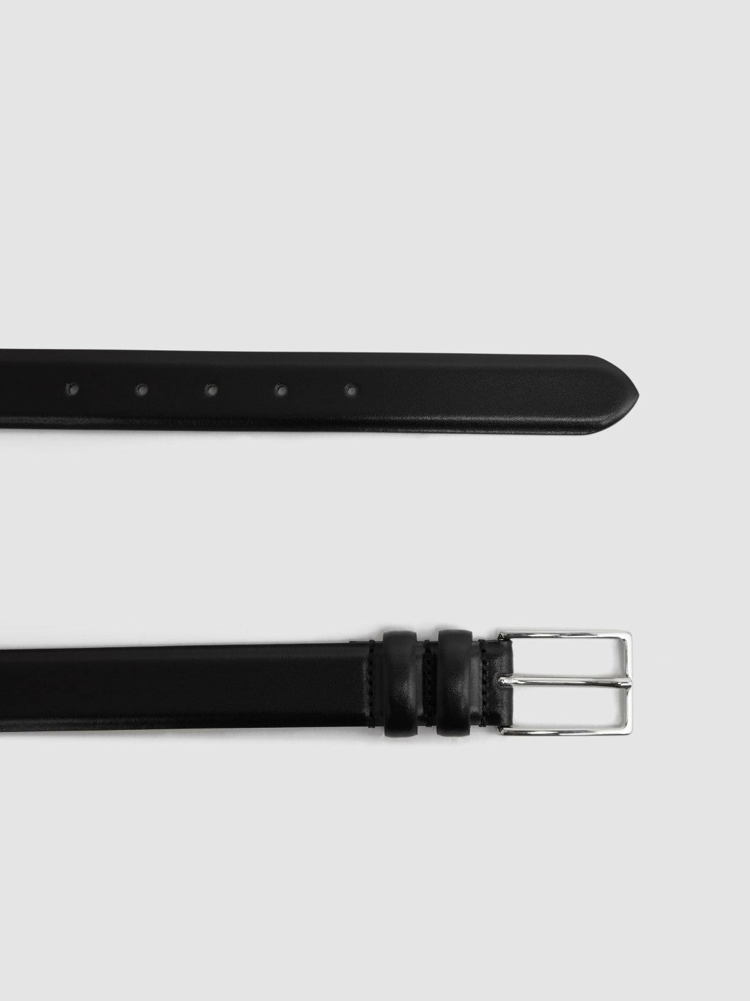 Smooth Leather Belt in Black | Reiss Men Best Seller