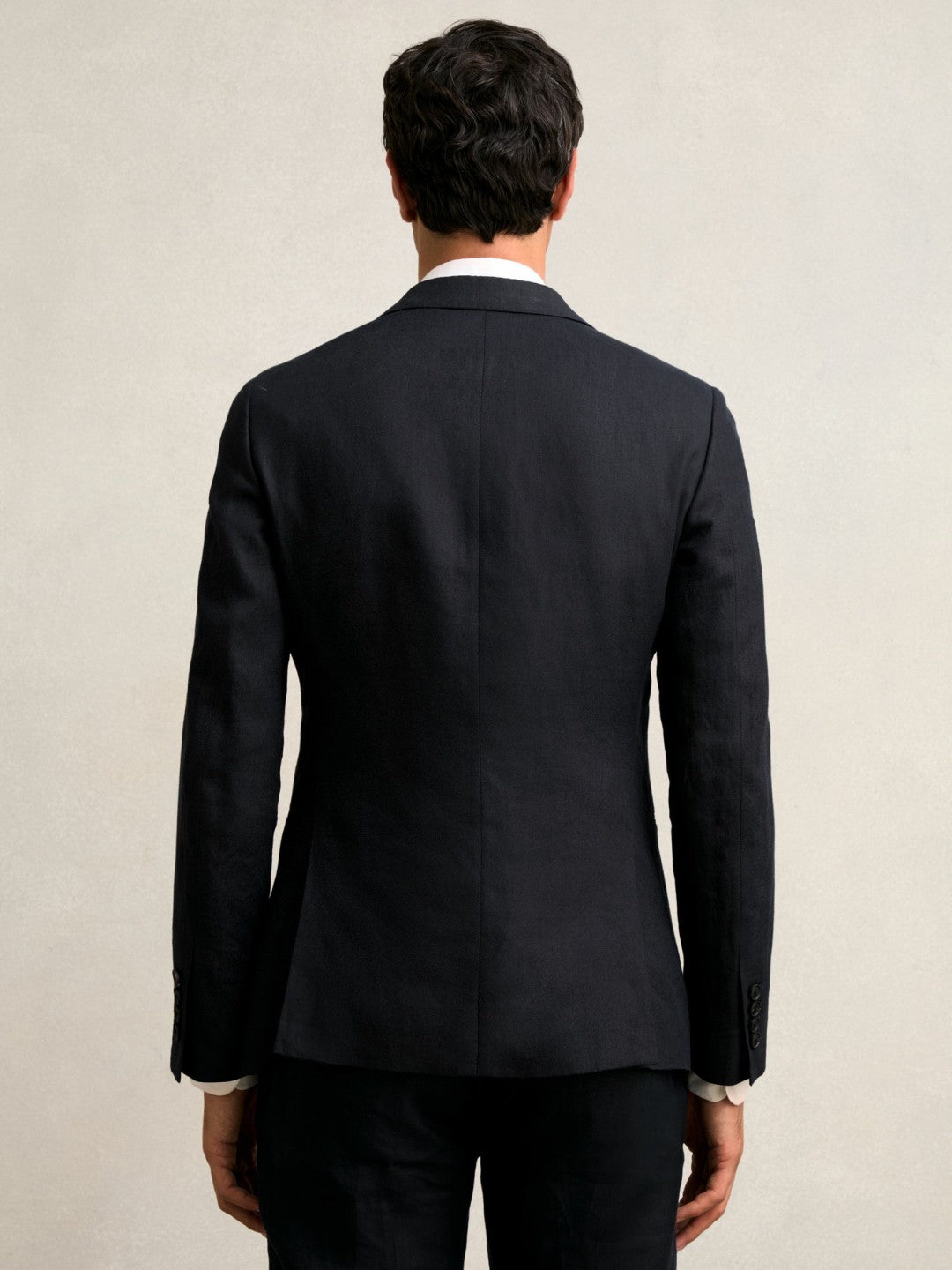 Slim-Fit Single Breasted Linen Blazer in Navy | Reiss Men Popular