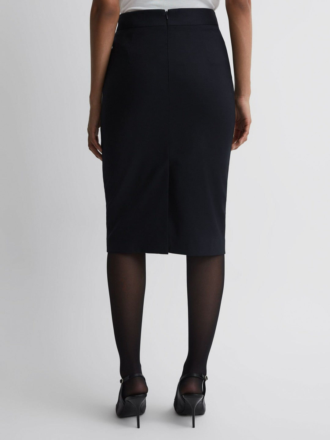 Tailored Pencil Skirt in Navy | Reiss Women Signature