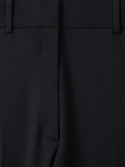 Wool-Blend Tailored Flared Suit Trousers in Navy | Reiss Women Trending